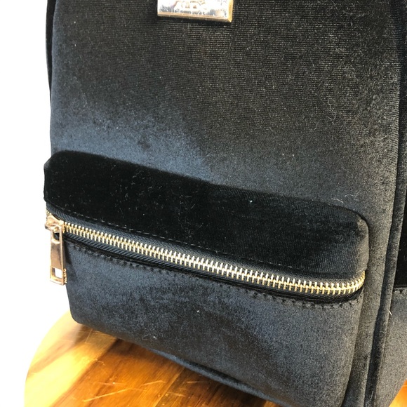 Aldo || Black Suede Backpack - Picture 2 of 4
